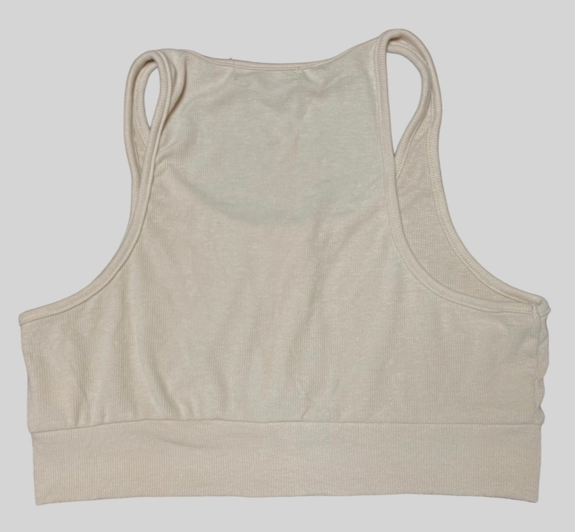 Cream Workout Top
