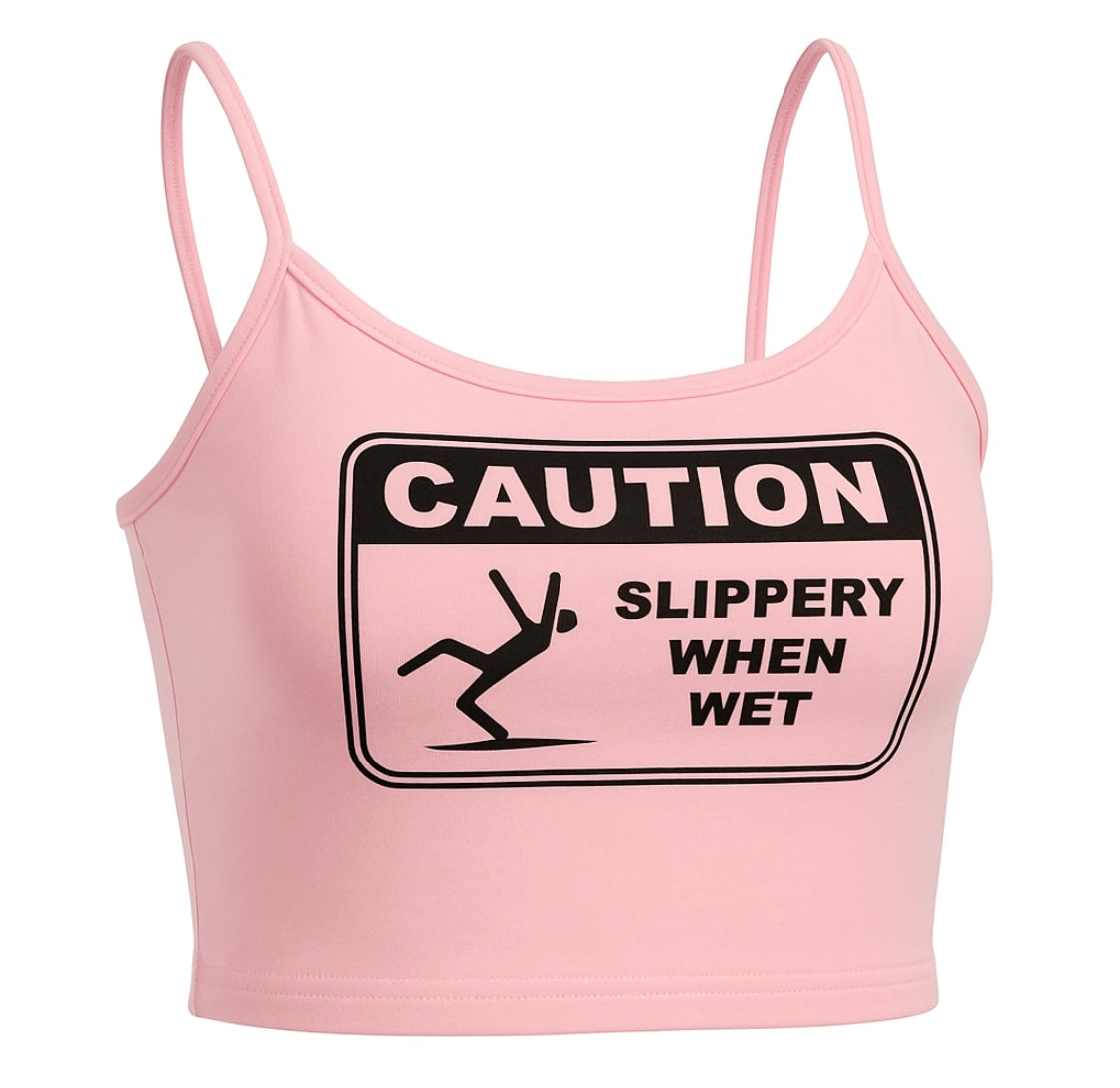 Caution Crop Top