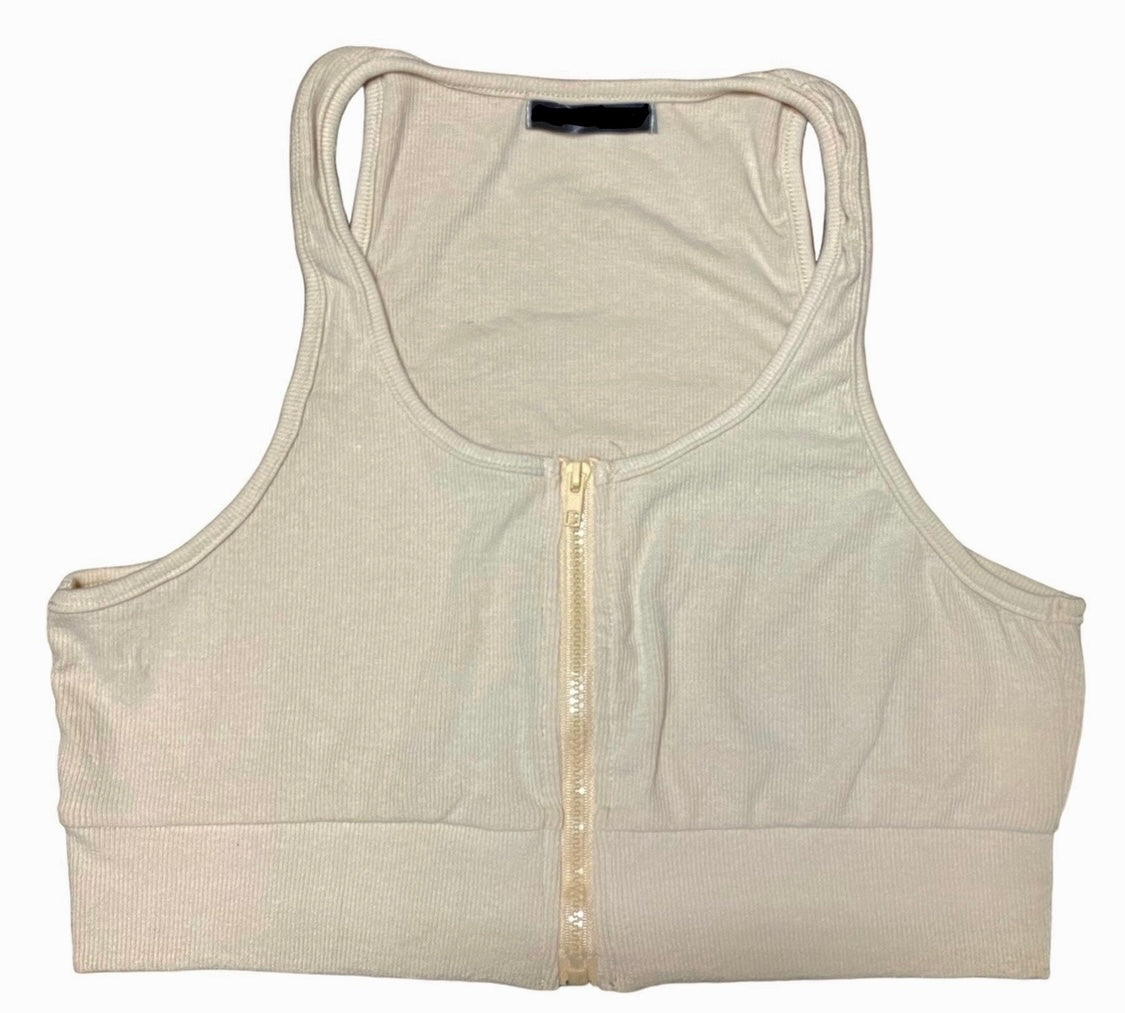 Cream Workout Top
