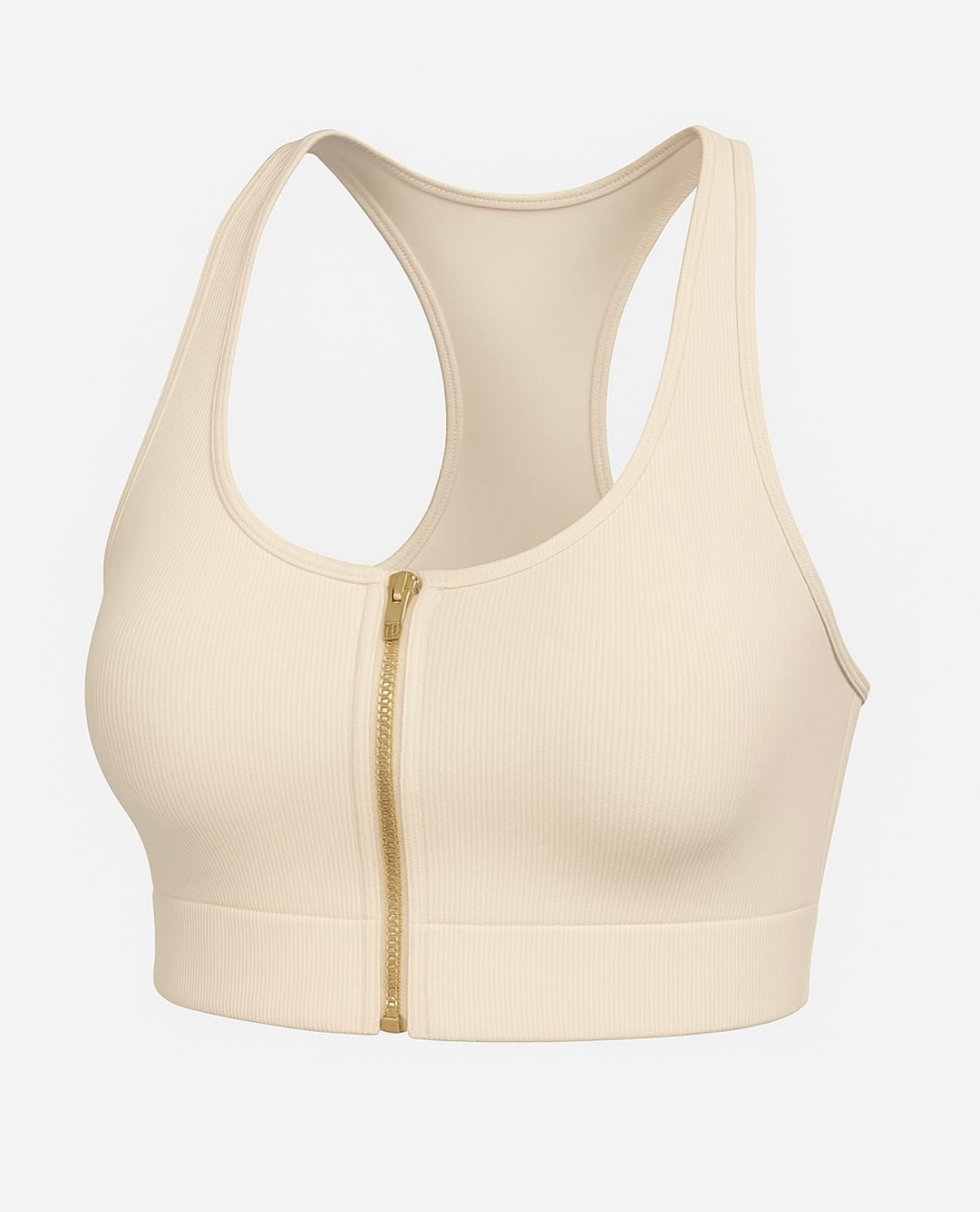Cream Workout Top